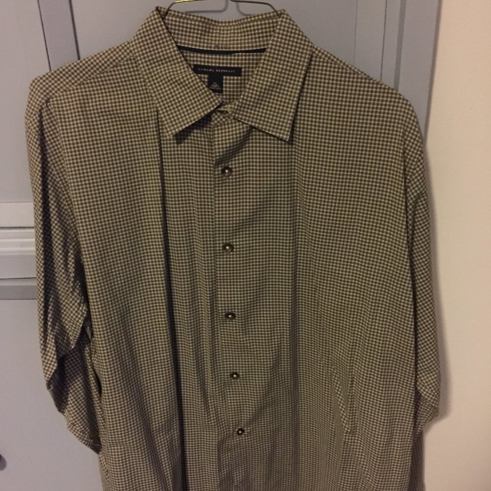 XL Mens button down shirt banana republic